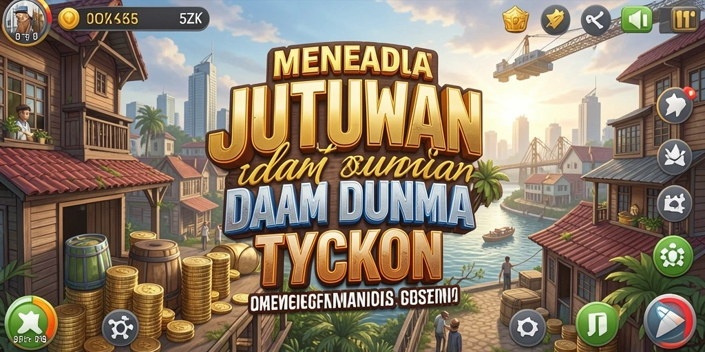 Tampilan gameplay <strong>5ZK</strong> dengan grafis Tycoon yang menarik.