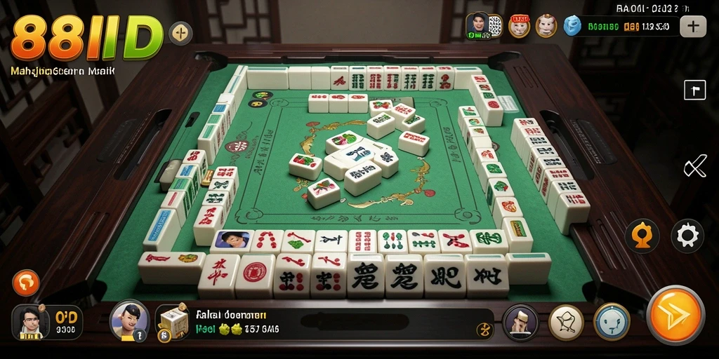 Tampilan gameplay seru dan menantang di 88ID Mahjong.