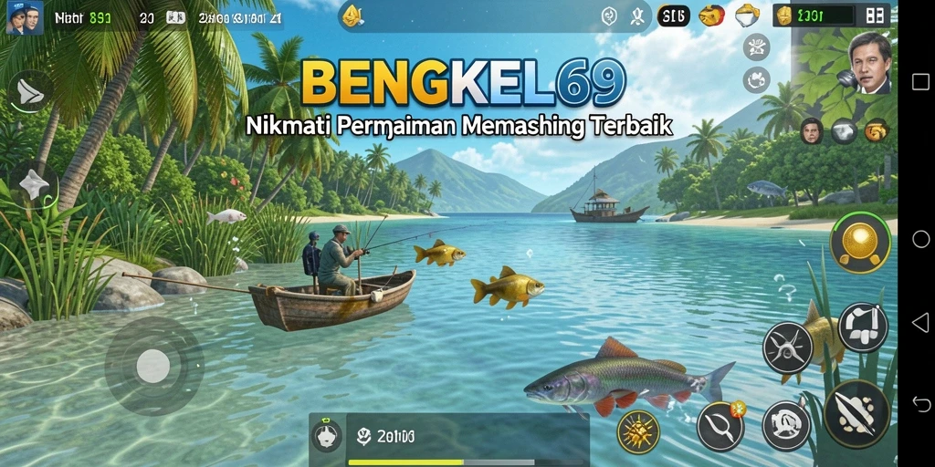 Tangkapan ikan di BENGKEL69 dengan pemandangan yang indah.
