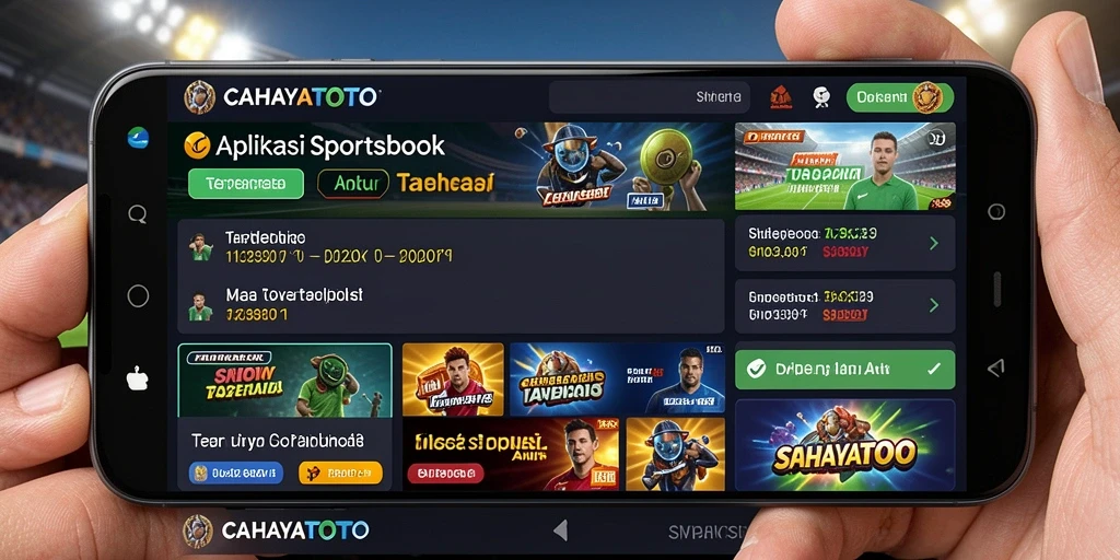 Tampilan antarmuka CAHAYATOTO dalam gameplay Sportsbook yang menarik.