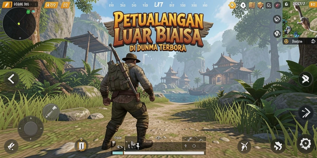 Screenshot JOS77 menampilkan petualangan mendebarkan dalam dunia terbuka.