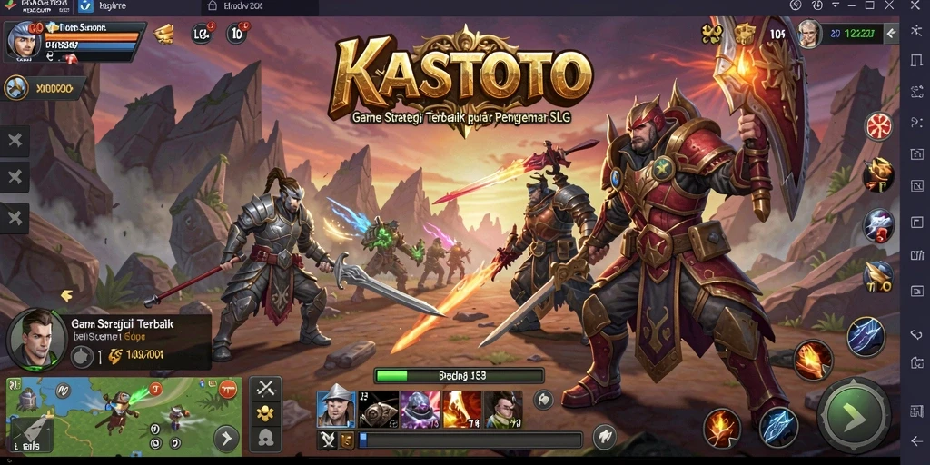 Tampilan gameplay KASTOTO yang menarik dan strategis.