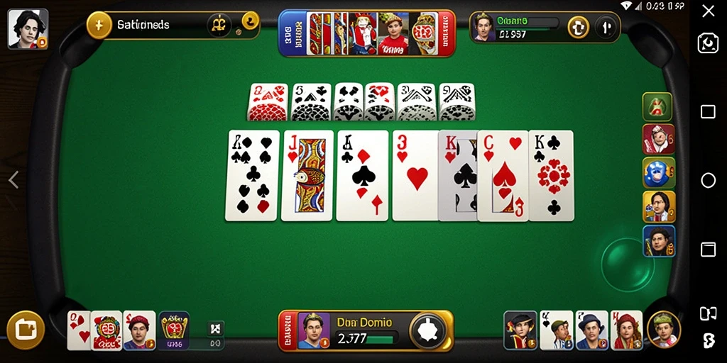 Tampilan gameplay L777 yang seru dan menantang saat bermain Domino.