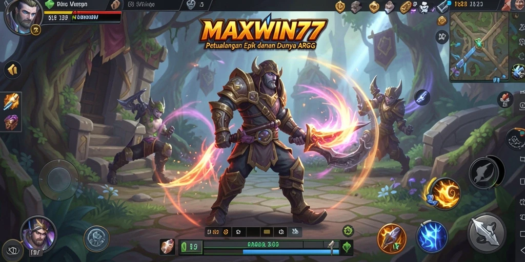 Tangkapan layar dari gameplay seru MAXWIN77 yang menampilkan pertempuran epik.