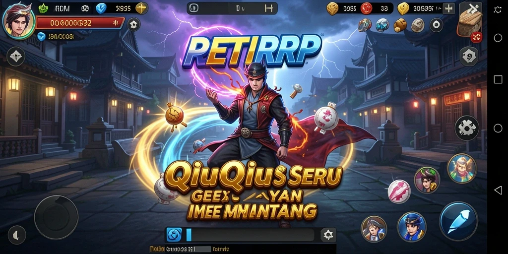 Screenshot utama PETIRRP menampilkan gameplay seru QiuQiu.