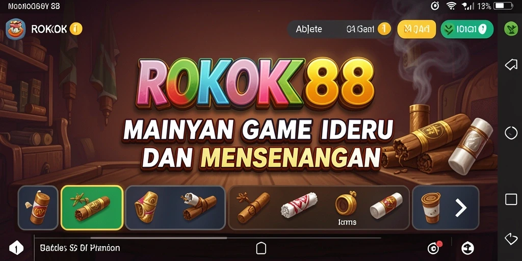Tampilan gameplay ROKOK88 yang seru dan menarik.