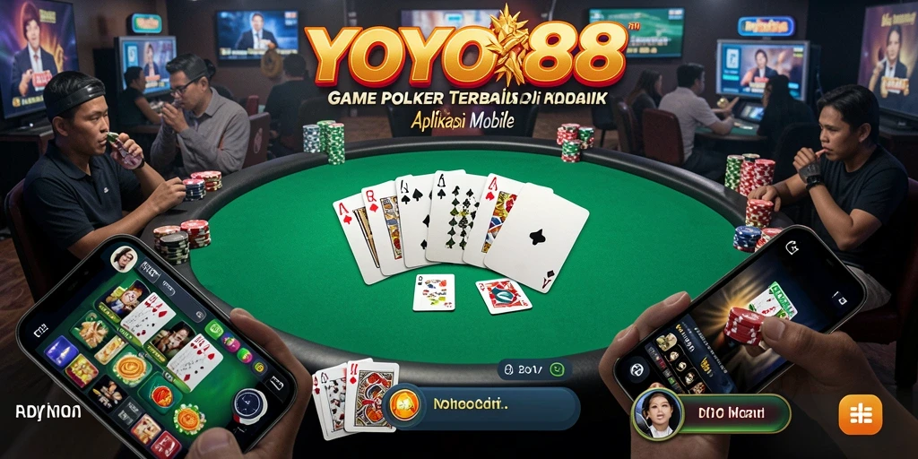 Tangkapan layar gameplay di YOYO88 yang menampilkan suasana Poker yang mendebarkan.